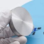 Indium Sputtering Target with Backing Plate and Keeper, from TFM