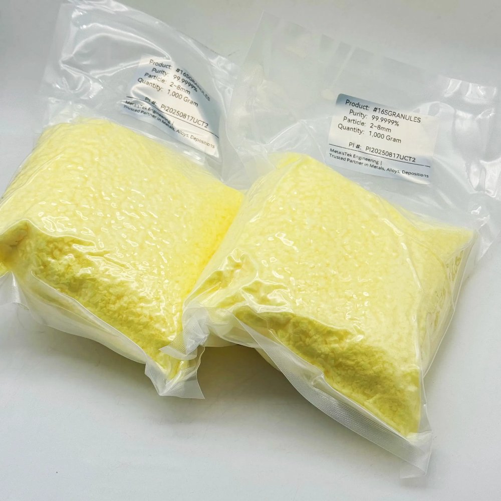 Sulfur Evaporation materials