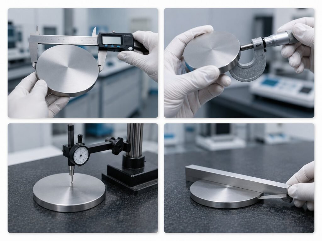 Niobium Target Dimensional & Flatness Inspection