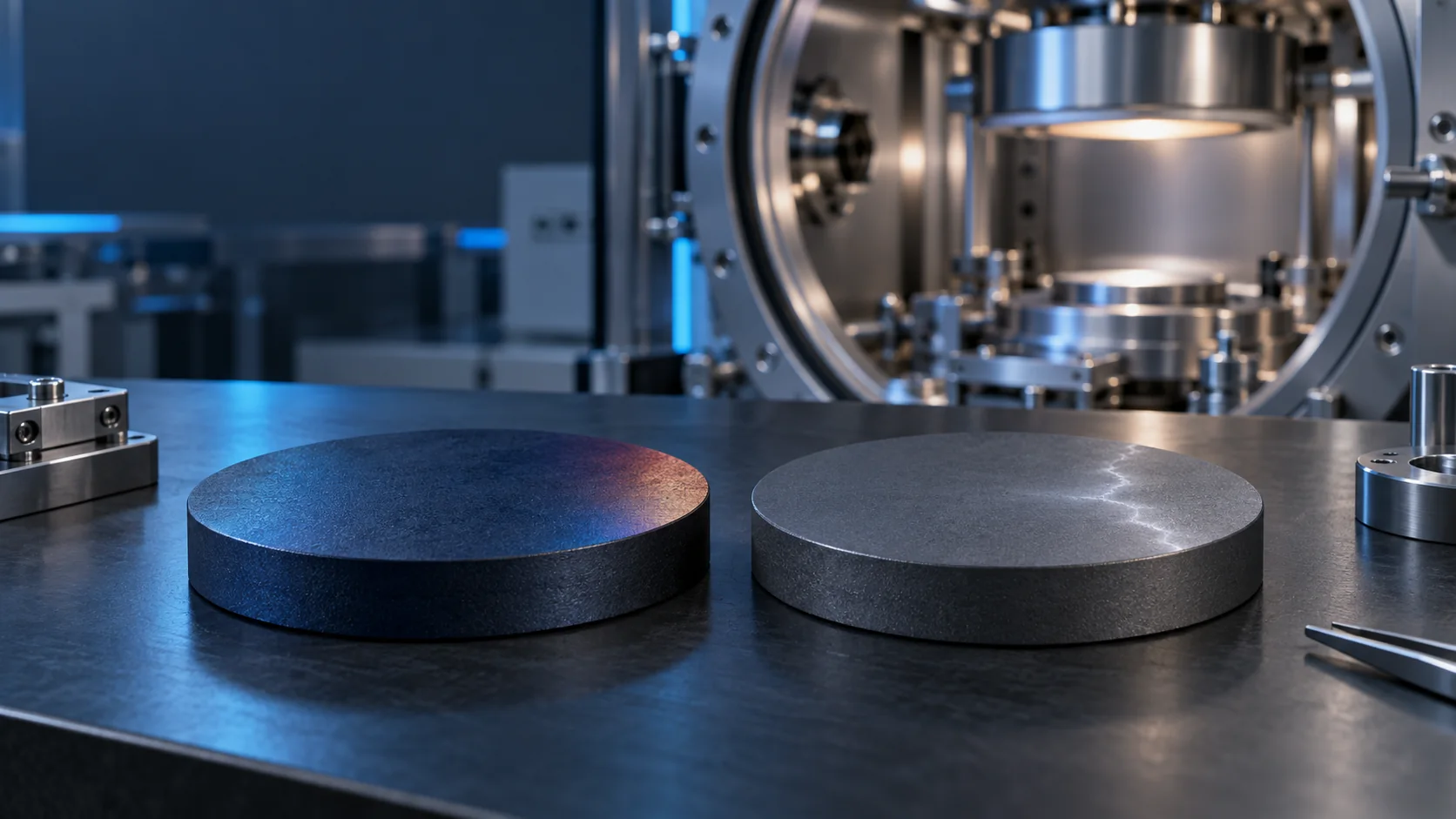 Conceptual comparison of VO2 and NbO2 ceramic sputtering target routes